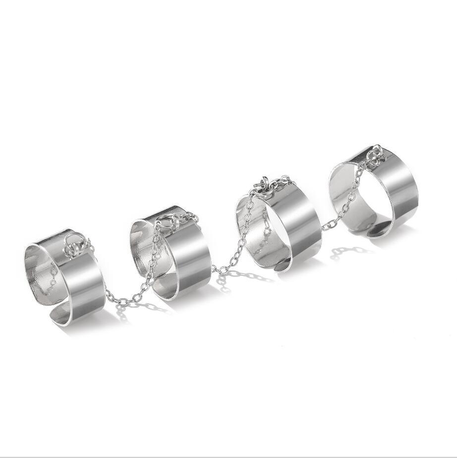 wholesale jewelry 4 circle alloy butterfly ring Nihaojewelry