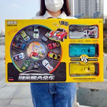 mini合金回力赛车城市场景地图竞赛男孩儿童玩具幼儿园礼品批发