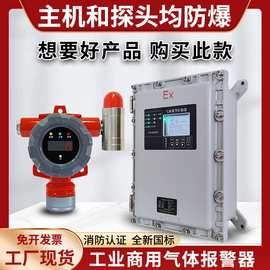 工业防爆可燃气体探测报警器厨房天然液化气油漆汽柴油浓度检测仪