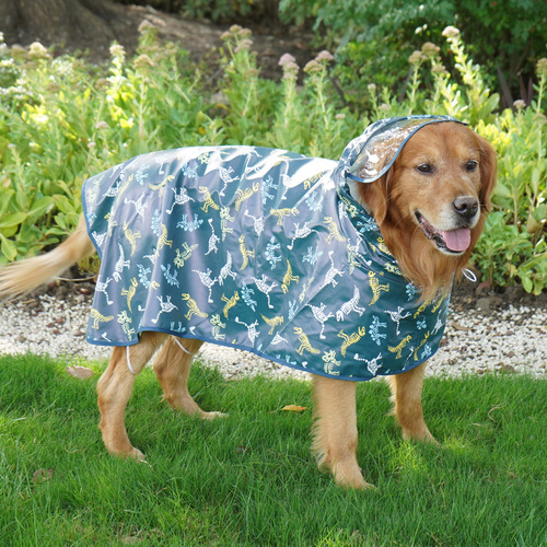 Pet it PU outdoor pet clothes golden retriever Labrador dog raincoat belly protector large dog supplies wholesale