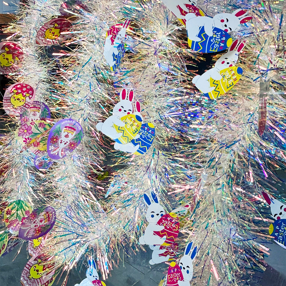 Suministros de fiesta de Amazon Pascua transfronteriza nuevos productos de color 6 de junio decoración espuma conejo tira de lana