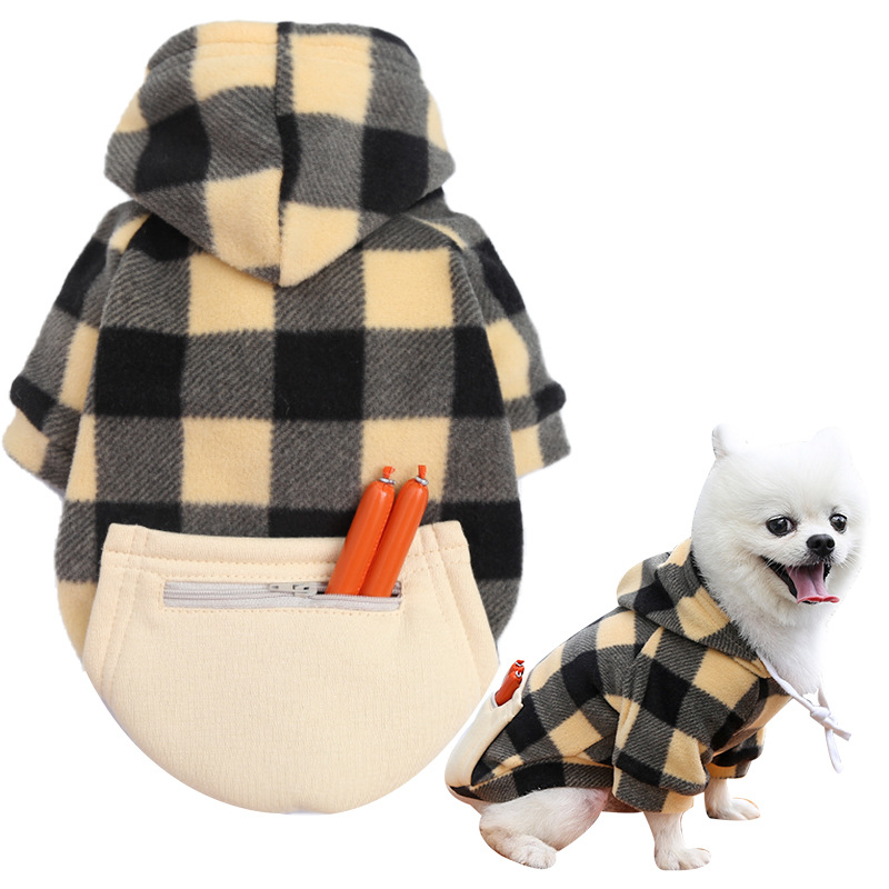 Fashion Polyester Plaid Solid Color Pet Clothing 1 Piece display picture 6