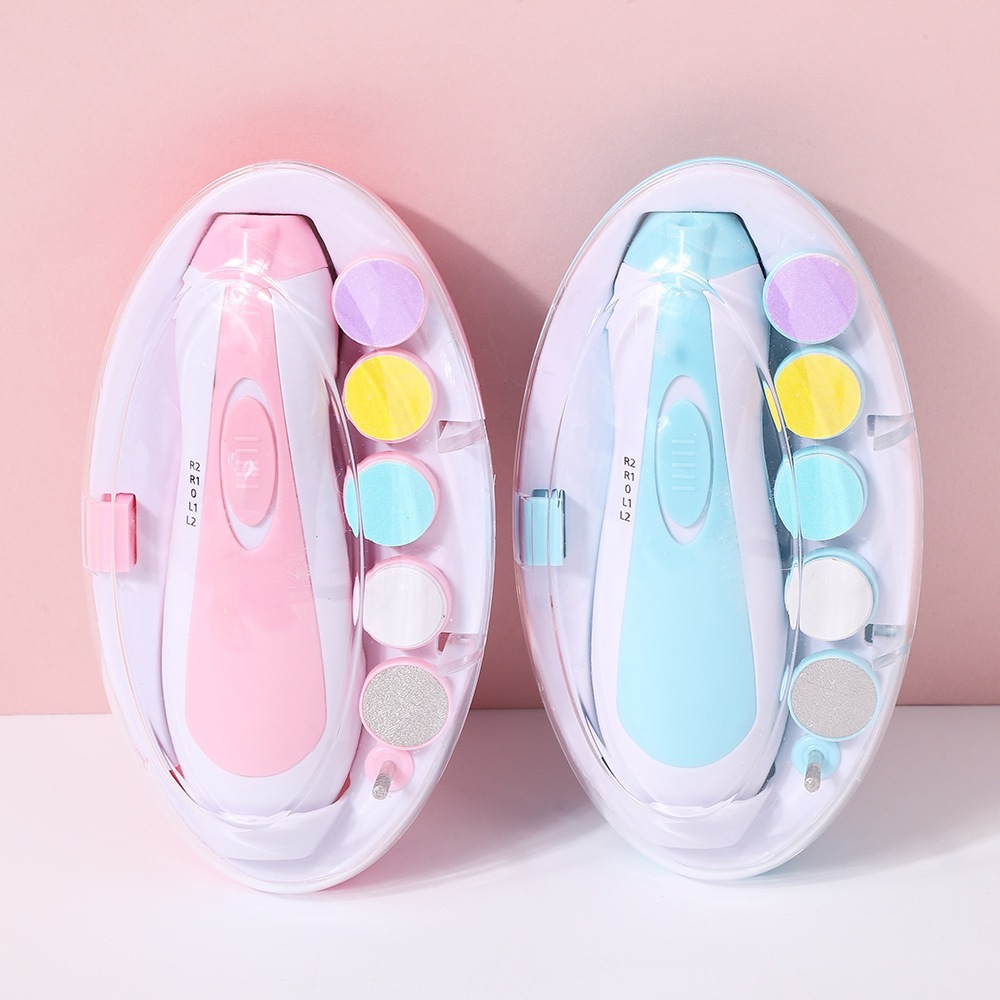 Baby Electric Nail Grinder Multifunctional Anti-Scratch Children's Nail Polisher Baby Manicure Tool Set