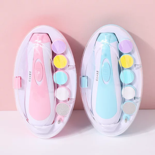 Baby Electric Nail Grinder Multifunctional Anti-Scratch Children's Nail Polisher Baby Manicure Tool Set