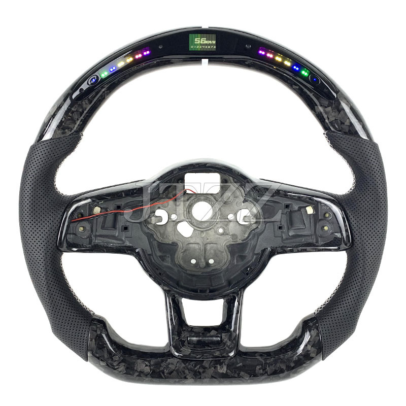 Suitable for Volkswagen MK7.5 Golf GTI7 LED carbon fiber car steering wheel modification vw golf 7