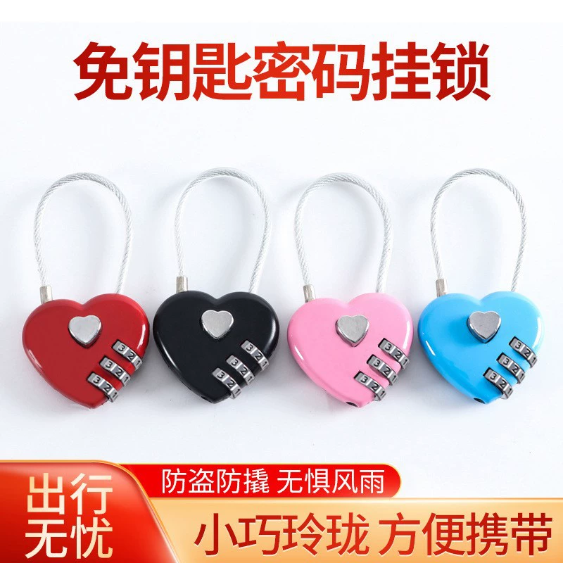 Встряхнуть же любовь замок в форме сердца замок оптовой кодовый замок трос замок многоцветный выбор пара кулон