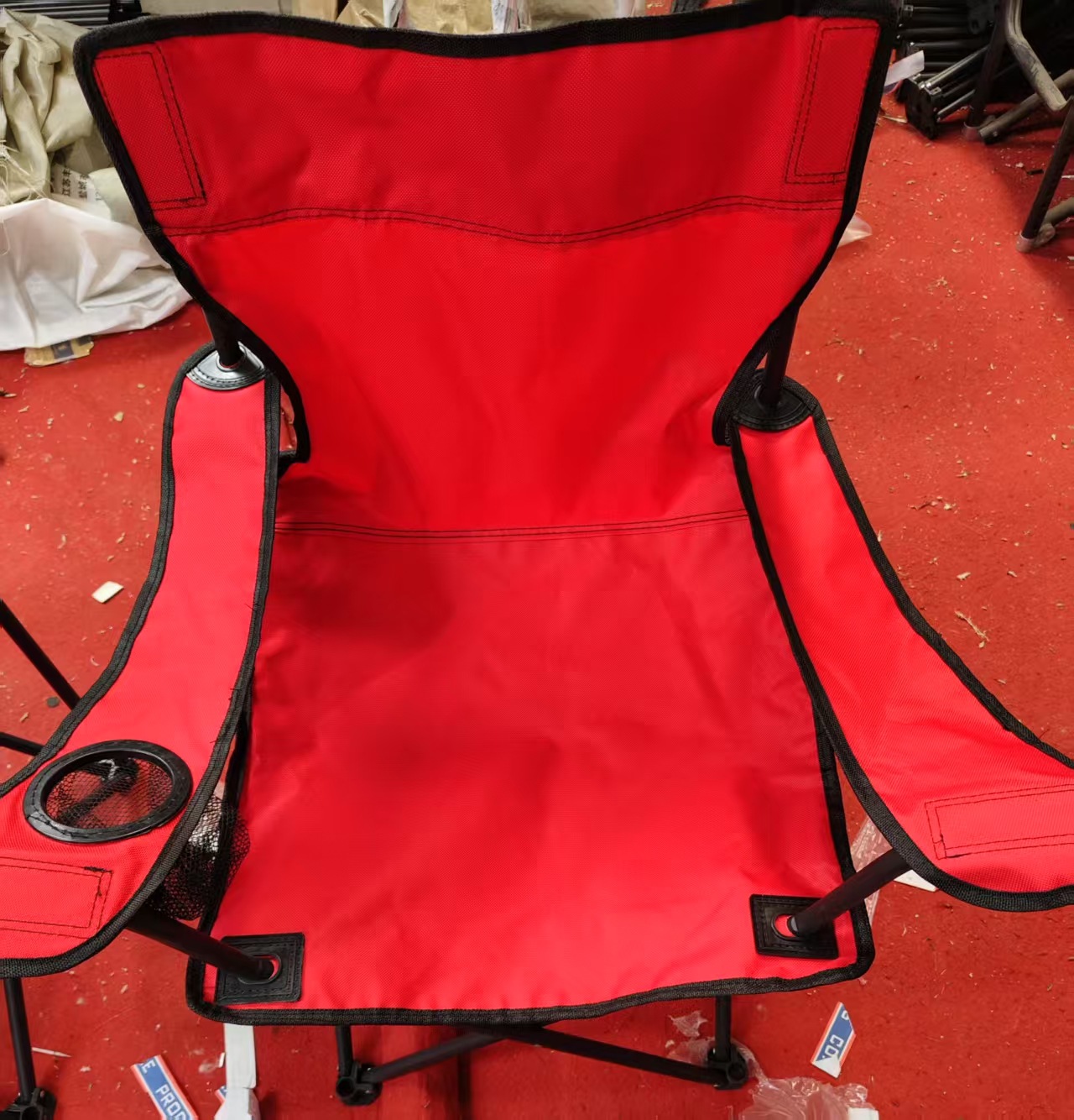 Reposabrazos rojos 50 * 50 * 80 bolsas de recogida