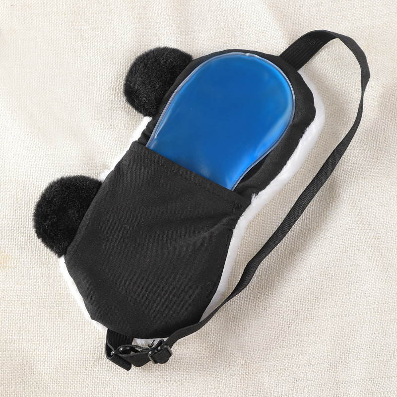Mascherina notte per bambini in peluche con gel freddo_voghion.com