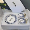 Blue and white double cup disc