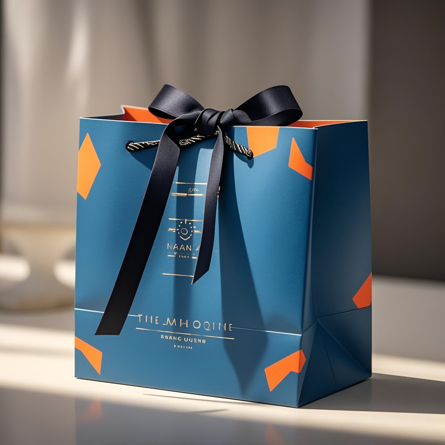 纸袋啶制手提袋礼品袋服装店礼品袋子轻奢高档无纺布A5防潮动物