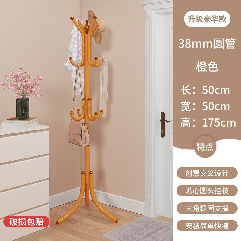 Perchero piso dormitorio percha vertical simple ropa rack casa puerta bolsa rack sala de estar rack de almacenamiento