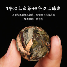 【小額批發】新品茶葉陳皮白茶龍珠大葉白茶+新會陳皮制作500g