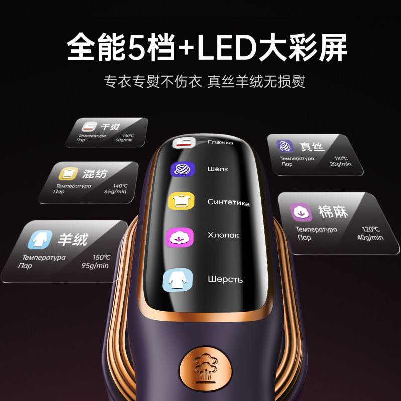 新款蒸汽熨斗折叠手持挂烫机熨烫机家用熨衣服数显跨境|undefined