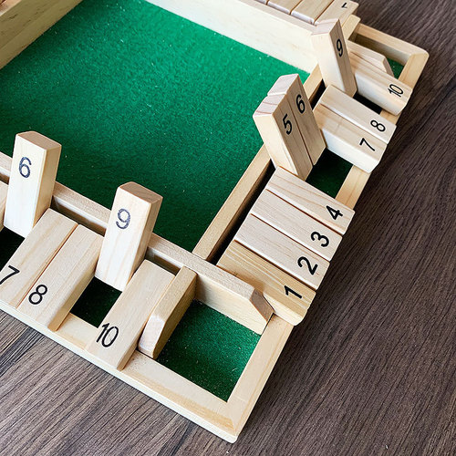 Four-sided card flipping game, digital game toys, children's parent-child board games, bar party casual gambling games