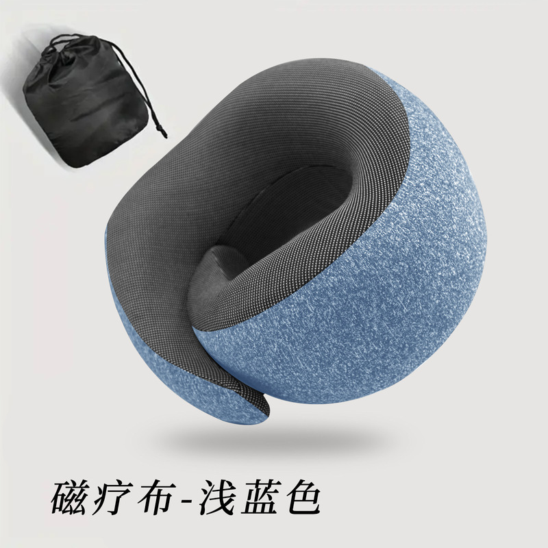 U字型ネックピロー、旅行の必需品、低反発枕コア、ネックピロー、低反発、高速鉄道、飛行機、睡眠用U字型枕|undefined