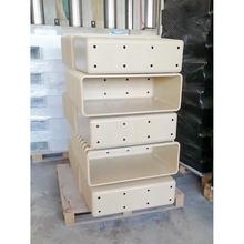 玻璃钢模压户外花箱市政道路机压花盆树脂纤维花槽高架桥园林景观