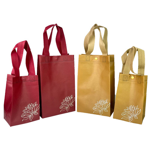 Jewelry and jade gift paper bags, printed lotus handbags, hot stamped lotus jewelry packaging boxes and bags, wholesale