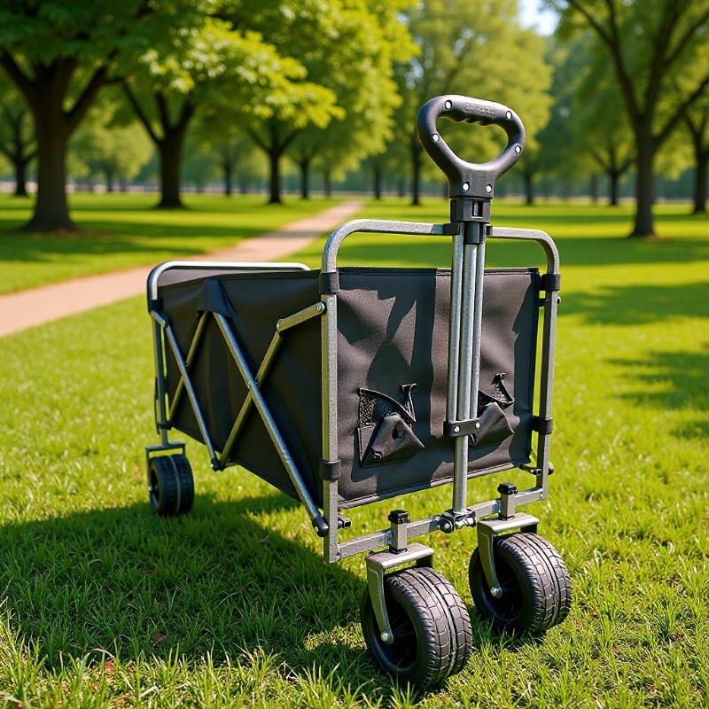 Folding Handcart for Hauling Goods, Suitable for Setting up Stalls, Shopping, Camping, and Outdoor Activities, with Enlarged and Extended Capacity