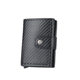 Cross-border aluminum alloy carbon fiber pattern multi-card wallet automatic pop-up card holder unisex credit card set