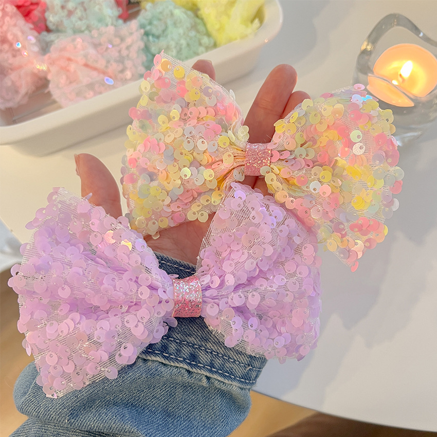 Simple Sequins Fashionl Candy Color Cute Hairpin Hair Accessories display picture 3