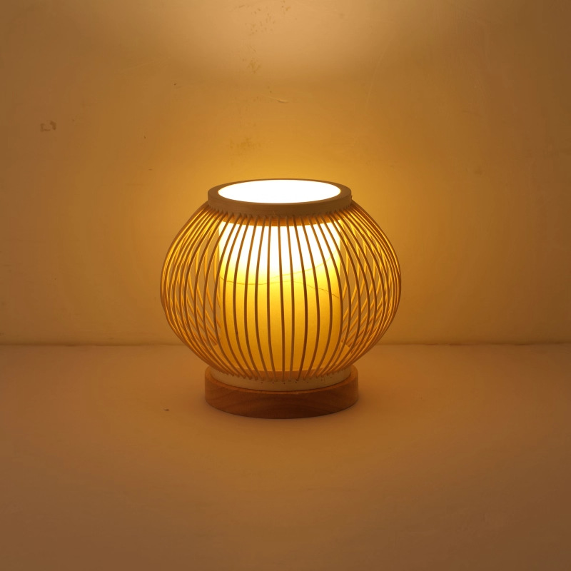 Viento tranquilo dormitorio sala de estar comedor hotel creativo mesera de cama luz de atmósfera recargable sala de té lámpara de mesa decorativa