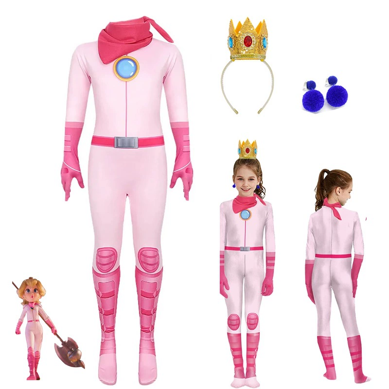 Внешняя торговля Марио фильм COS принцесса biqi комбинезон бой костюм COS фильм же стиль