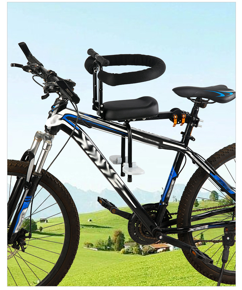 Manufacturer Wholesale Foldable Electric Vehicle Bicycle Mountain Bike Universal Folding Baby Safety Front Seat