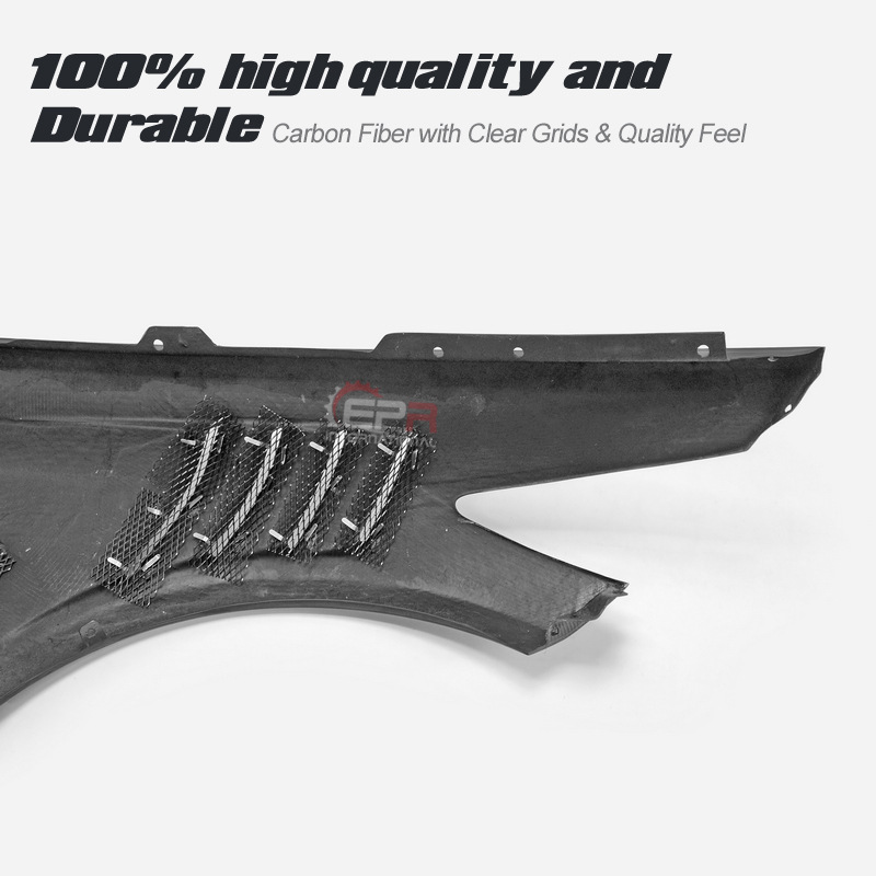 For KIA STINGER Carbon Fiber EPA2 Upper and Lower Vented Fender Flares Replacement Parts