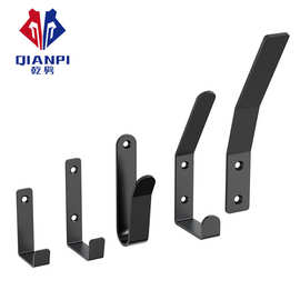 跨境专供铁艺衣钩挂钩单钩黑色白色挂滑板收纳创意钩壁挂玄关挂钩