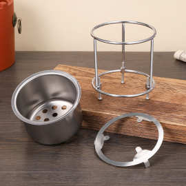 围炉煮茶便携烤炉架铁支架托户外防风火锅煮茶咖啡明火炭炉电陶炉