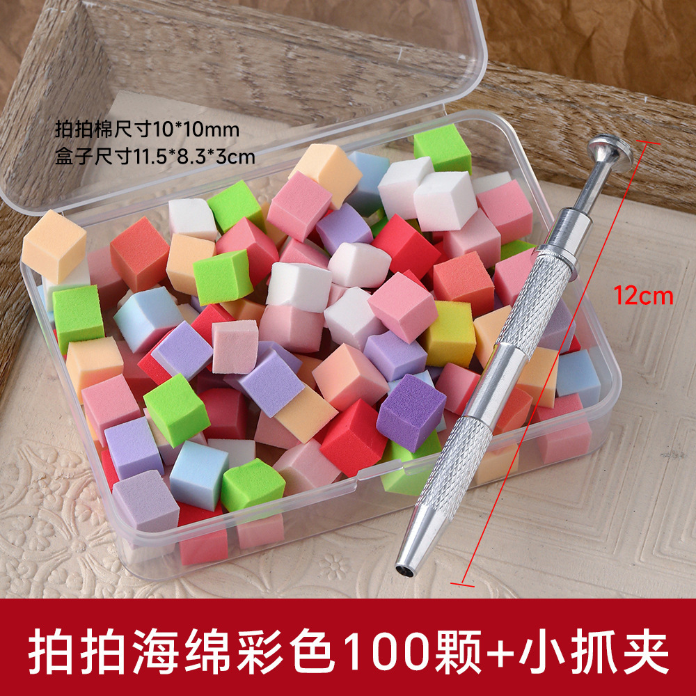 100 cajas de algodón de colores + clips para rascar