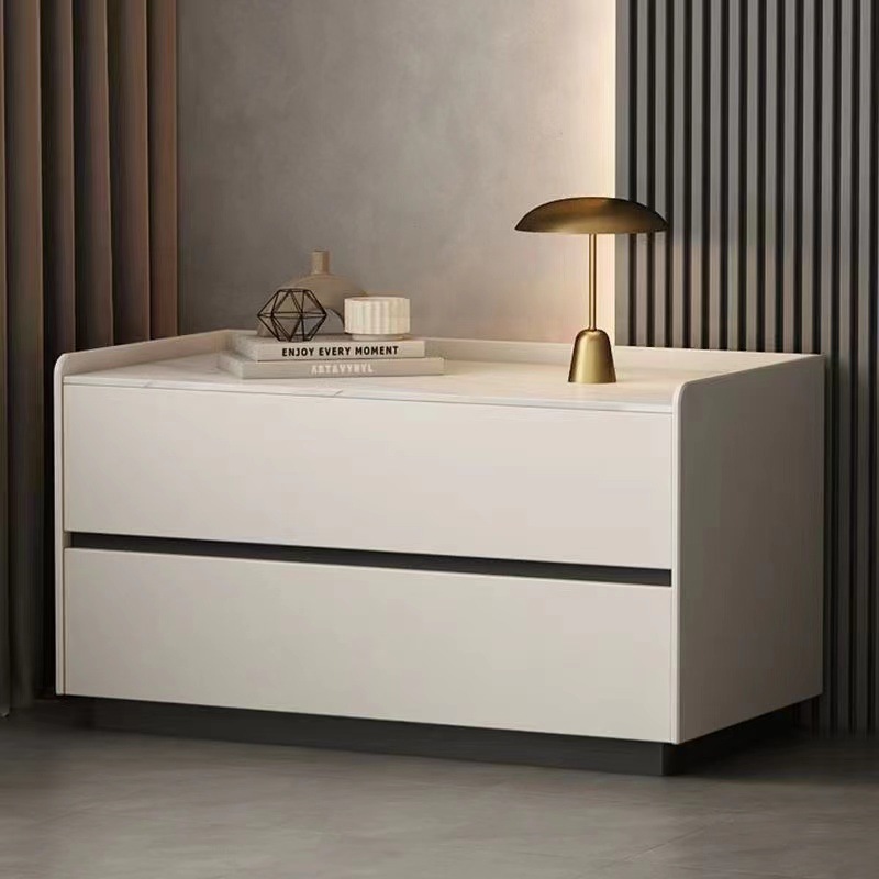 Ampliación del gabinete de la cama de madera maciza enorme simple almacenamiento gabinete de zapatos nuevo moderno dormitorio cabecera armario de almacenamiento italiano