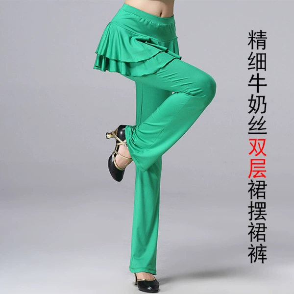 Grass green (double-layered culottes)---Xia Tang