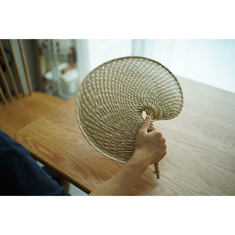 おはようございますストア | 夏の小物日本式纳凉蒲扇手作り编みちまきの叶扇子夏レトロ手振り扇|undefined