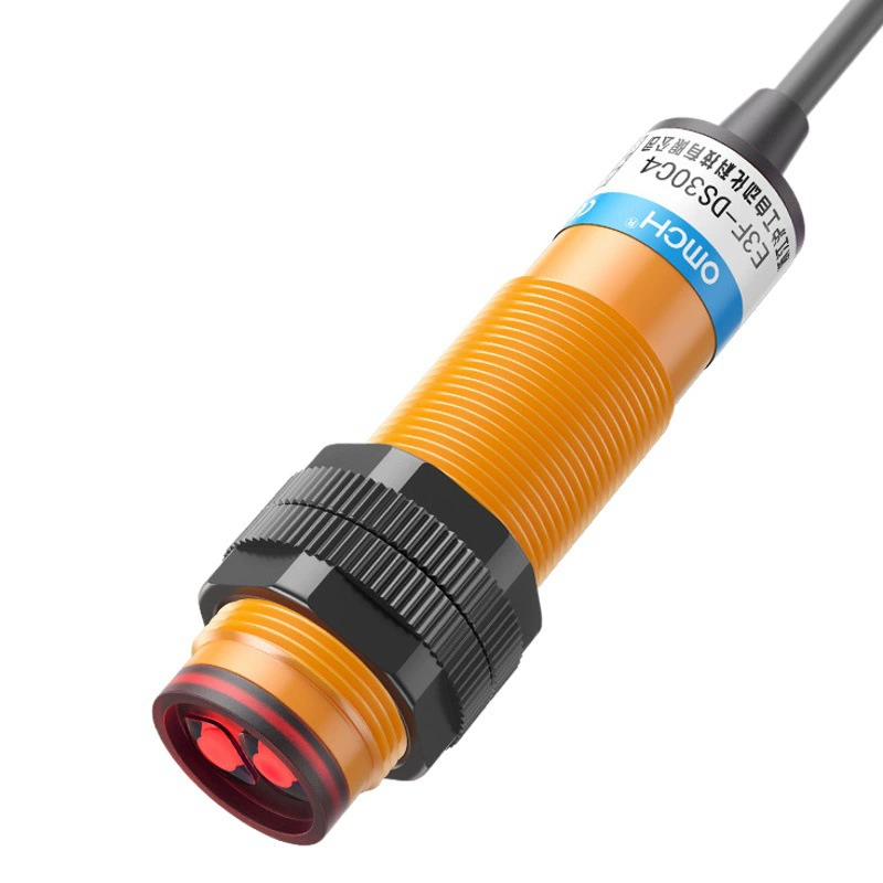 Фотоэлектрический Переключатель диффузного отражения Hugong E3F-DS30P1 Трехпроводной PNP постоянного тока нормально открытый датчик 12V24V36V