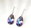 Import crystal earings, earrings, factory direct supply, silver 925 sample