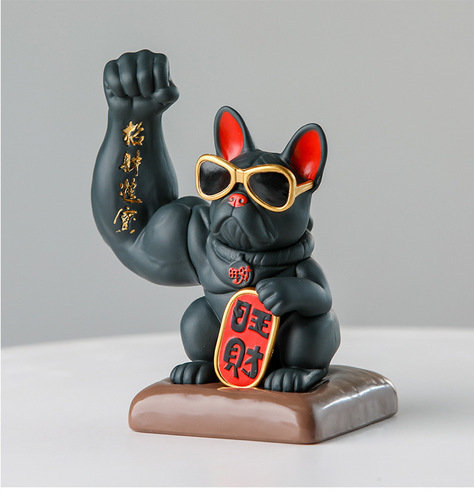 Lucky Money and Treasure, Good Fortune, Prosperous Dog, Car Audio Cabinet, Car Car Model, Action Figure Shelf Model