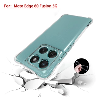 适用Moto Edge 60 Fusion气囊手机壳Edge 60 Pro透明防摔套保护套