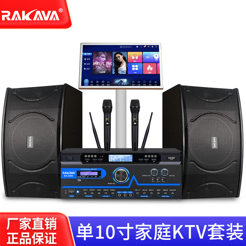 Rakava Card Package Audio Set Stage Ktv Home Singing Commercial Conference Equipment Karaoke Karaoke Machine