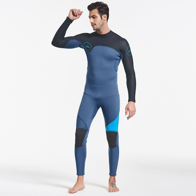 鲨巴特连体潜水衣3mm湿衣保暖防寒浮潜服冬泳衣潜水服男款冲浪服|undefined