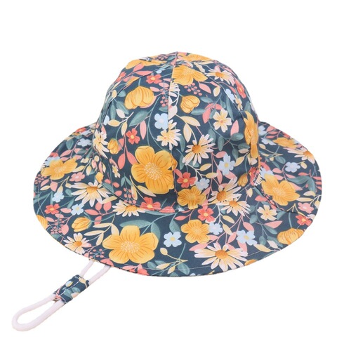 Cross-border Western and Eastern multi-size printed cartoon animal children's fisherman hat spring and autumn thin brim sun hat