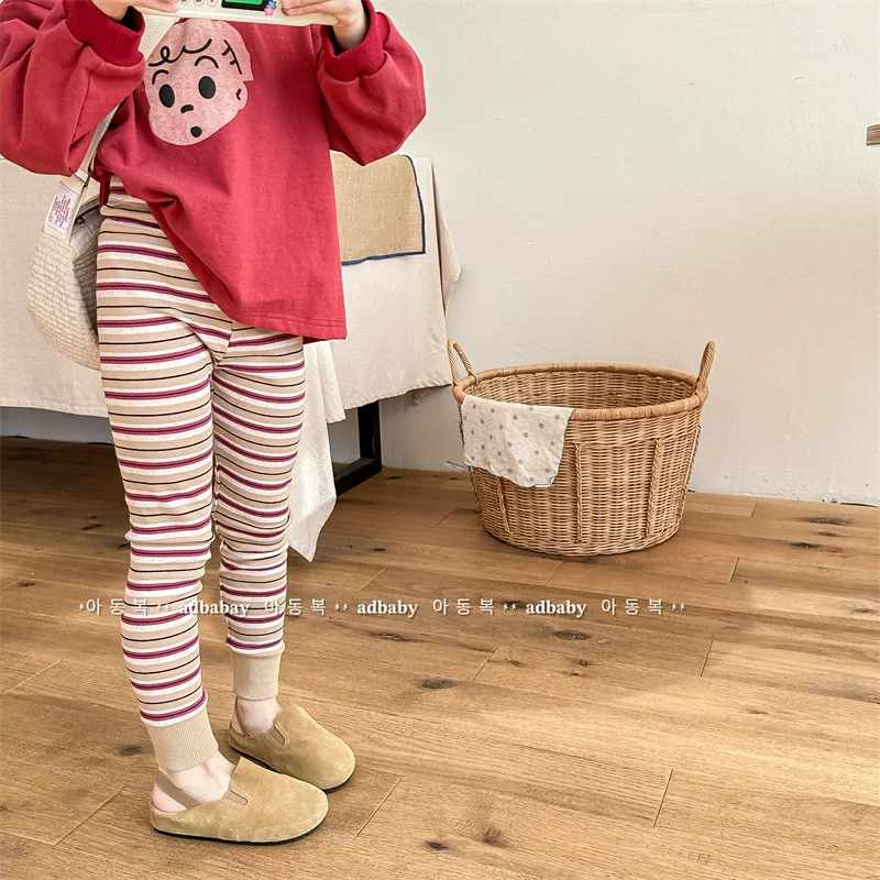 Детские осенние л leggings, брюки, детская одежда, корейский стиль