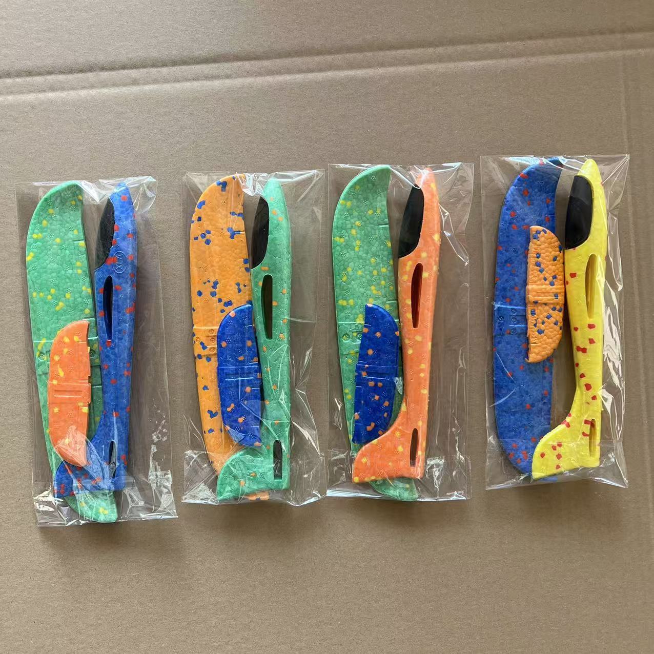 Avión de espuma juguete que emite luz mano lanzando aviones 48cm38cm modelo avión niños planeador al aire libre padre-hijo nuevo