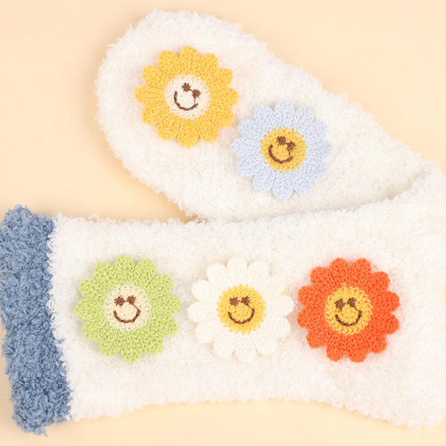 Korean style fresh 4cm sunflower embroidered cloth patch hairpin brooch shoes and hats hand-sewn patches DIY accessories