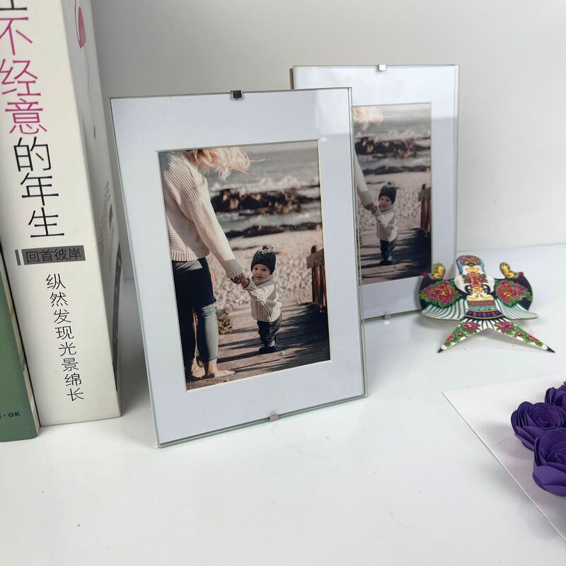 New creative photo frame grinding glass surface edge table 5 inch 6 inch 7 inch 8 inch 10 inch A4 inch photo frame