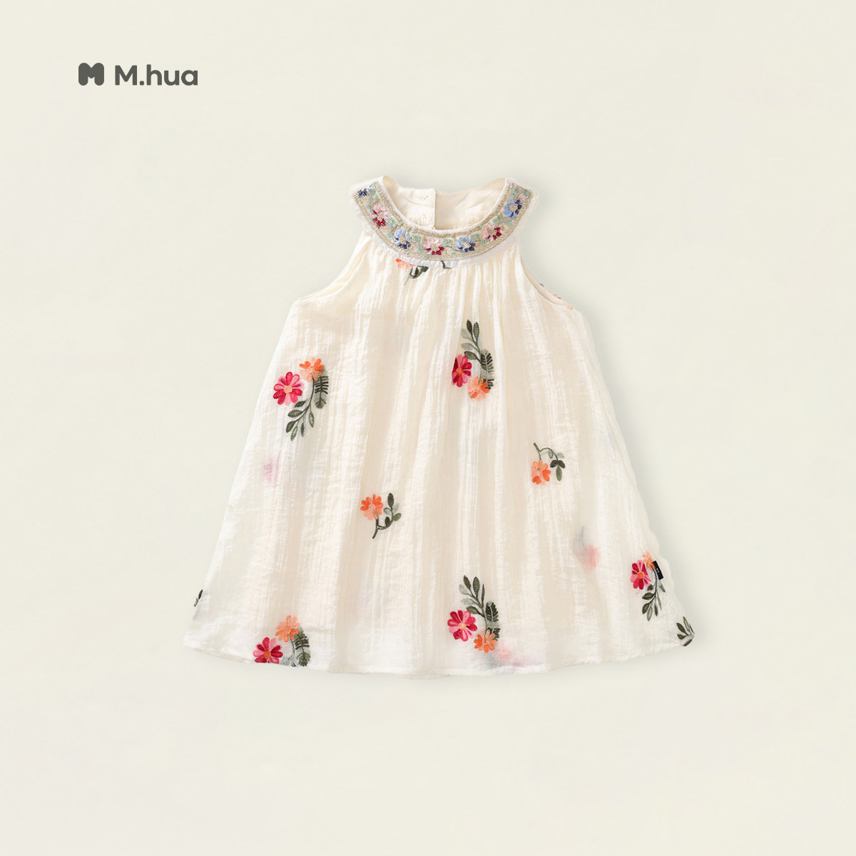 Girls' halter neck ethnic style vest dress, 2026 summer new style children's chiffon princess dress, dropshipping available for girls.