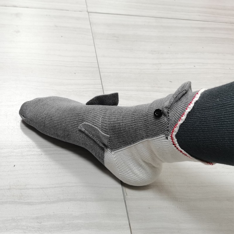 現品爆品knit crocodile socksクリスマスニットワニ靴下サメ靴下厚い保温靴下|undefined