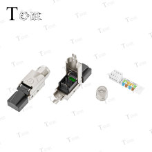 跨境电商热销！超六类/七类免打屏蔽水晶头 CAT6A屏蔽免打水晶头