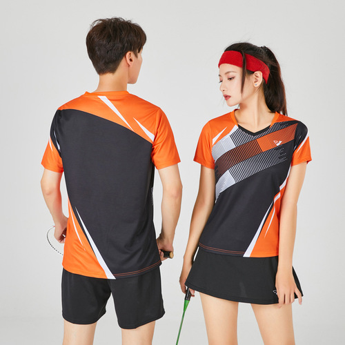 Men and women's badminton suit sports set table tennis team competition volleyball summer new style volleyball suit shirt customized 