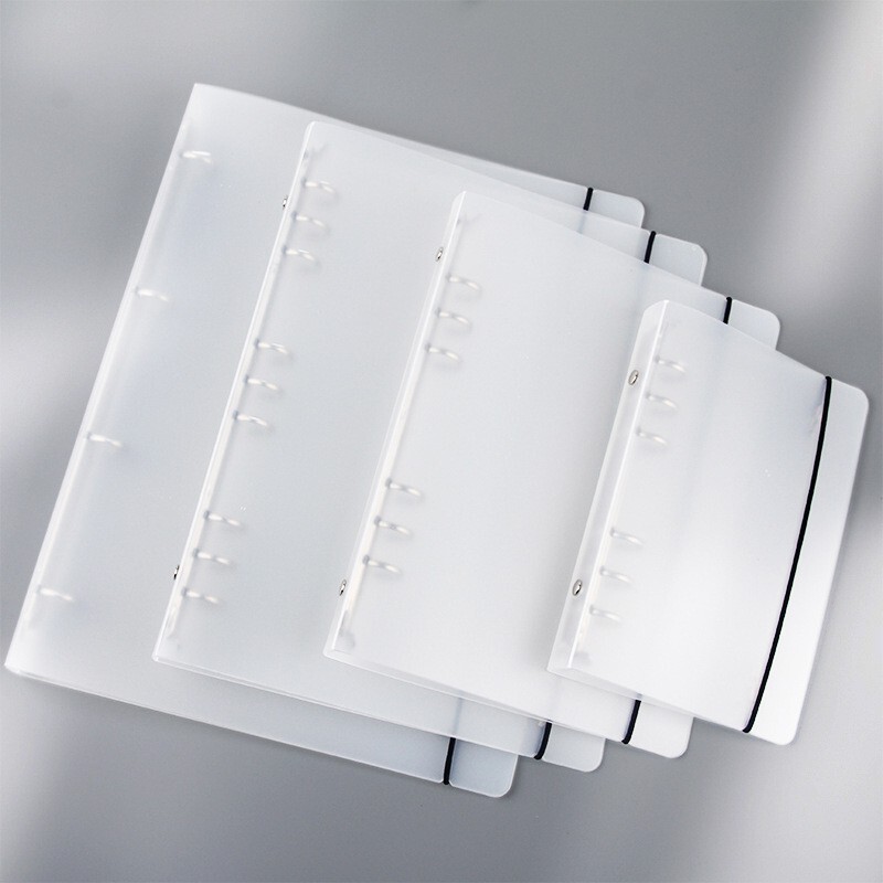 Pp Frosted Strap Binder A4B5A5A6 6-Hole Binder Cover Elastic Band Cover Loose-Leaf Paper Pp Frosted Strap Binder A4B5A5A6 6-Hole Binder Cover Elastic Band Cover Loose-Leaf Paper